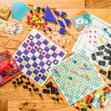Indoor Boredom Busting Games & Puzzle Box