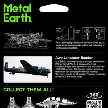 Lancaster Bomber 3D Metal Construction Kit