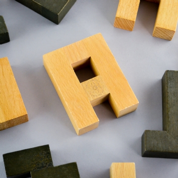 Block wood puzzle sales