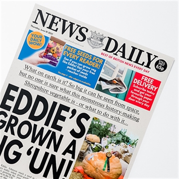 Personalised "Gardener" Newspaper Front Page