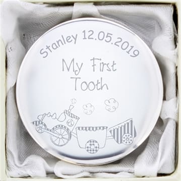 Personalised First Tooth Box - Train Design