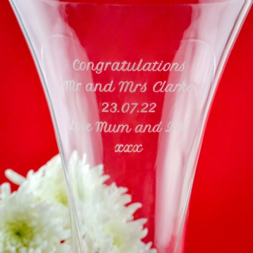 Personalised Heart Vase