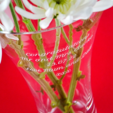 Personalised Heart Vase