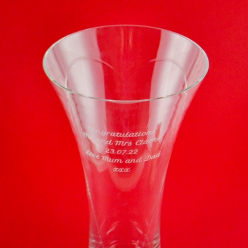 Personalised Heart Vase