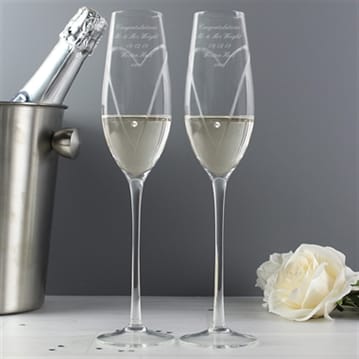 Personalised Champagne Glasses