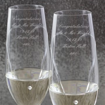 Personalised Champagne Glasses