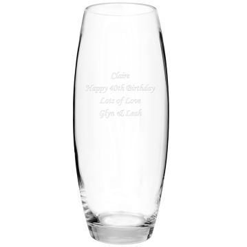 Personalised Tapered Bullet Vase