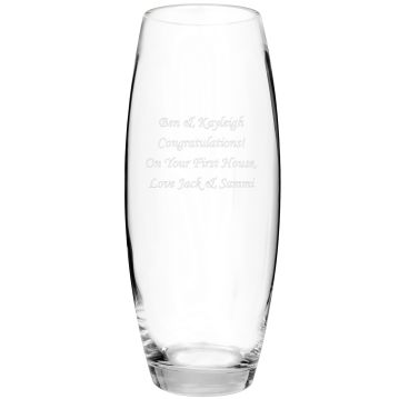 Personalised Tapered Bullet Vase
