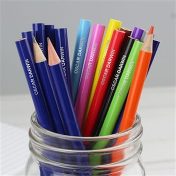 Pack of Personalised Colouring Pencils