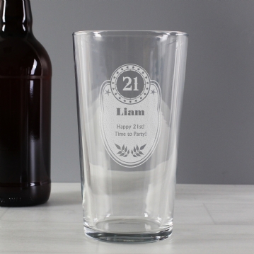 Birthday Personalised Pint Glass