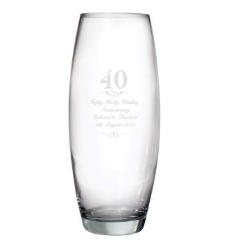 Personalised 40 Bullet Vase