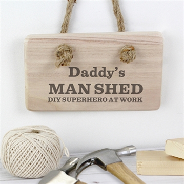 man shed sign