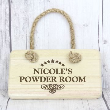 personalised wooden sign