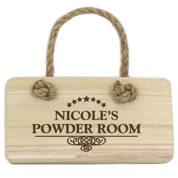 personalised wooden sign