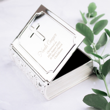 personalised bible trinket box