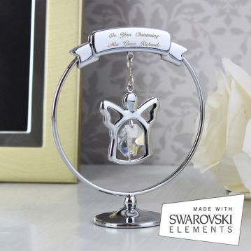 Personalised Crystal Angel Ornament