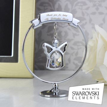 Personalised Crystal Angel Ornament