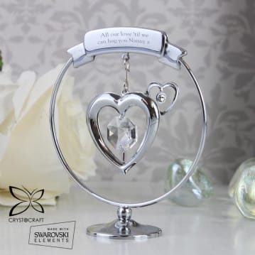 Personalised Crystal Angel Ornament