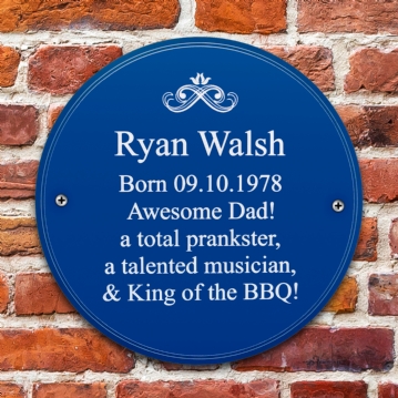 personalised heritage plaque