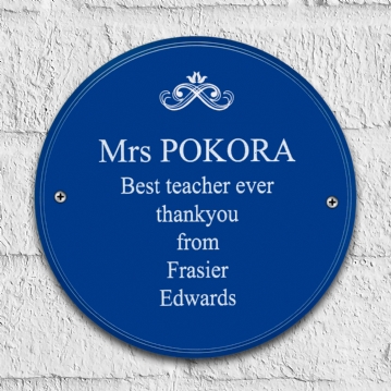 personalised heritage plaque