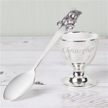 Personalised Egg Cup and Spoon