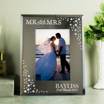 personalised mr and mrs frame