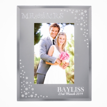 personalised mr and mrs frame