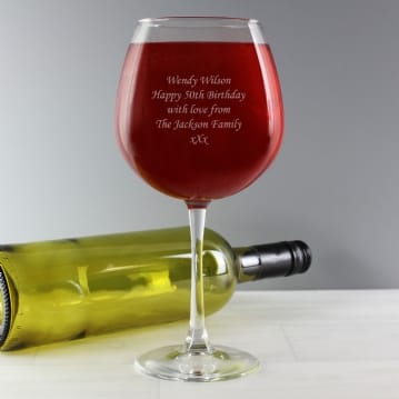 Personalised Giant Wine Glass