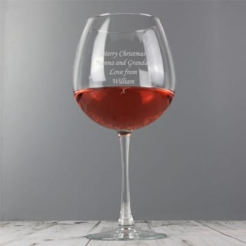 Personalised Giant Wine Glass