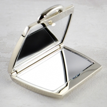 Sterling silver cheap compact mirror engraved