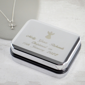 Personalised Christening Angel Necklace Box Find Me A Gift