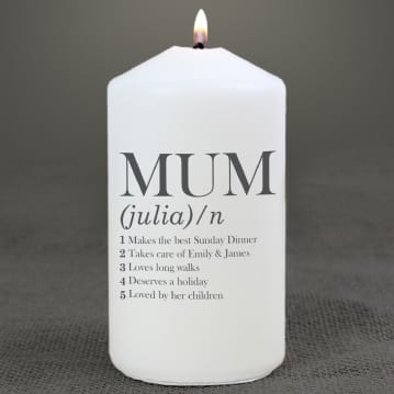 Mum Definition Candle