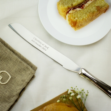 personalised wedding cake knife