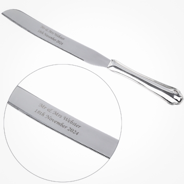 personalised wedding cake knife