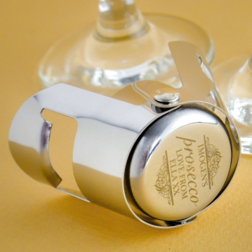 personalised prosecco bottle stopper