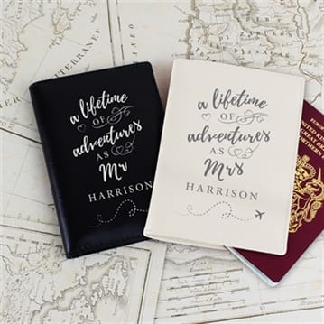Personalised Mr and Mrs Travel Accessories