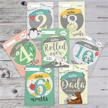 Personalised Baby Cards For Milestones