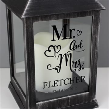Personalised online candle lantern