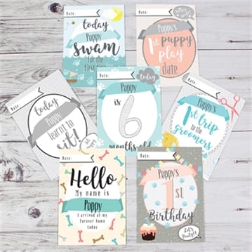 Personalised Puppy Cards For Milestone Moments