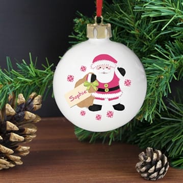 Personalised Santa Bauble