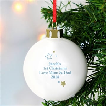 Personalised 'My 1st Christmas' Bauble
