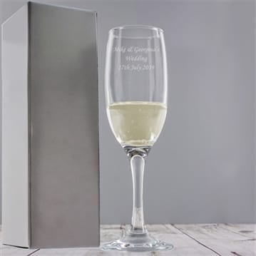 Personalised Champagne Flutes Set