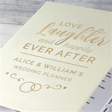 Personalised Wedding Planner Book