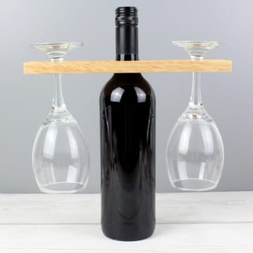 Personalised Wine Glass & Bottle Butler