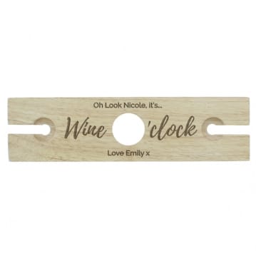 Personalised Wine Glass & Bottle Butler