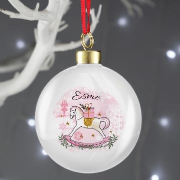 Personalised Rocking Horse Bauble