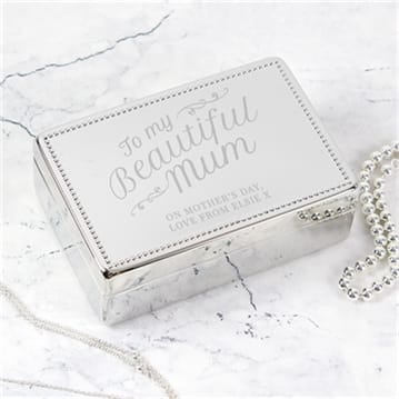 Personalised Beautiful Mum Jewellery Box