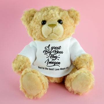 Personalised Bear Hug Teddy