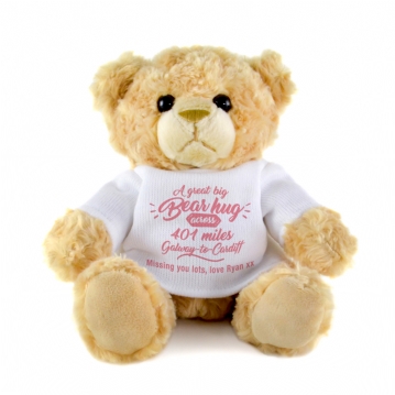 Personalised Distance Bear Hug Teddy