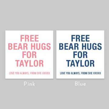 Personalised Hug and Cuddle Bears